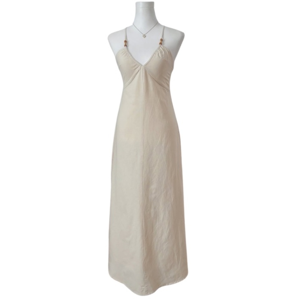 Japna Cream Maxi Dress